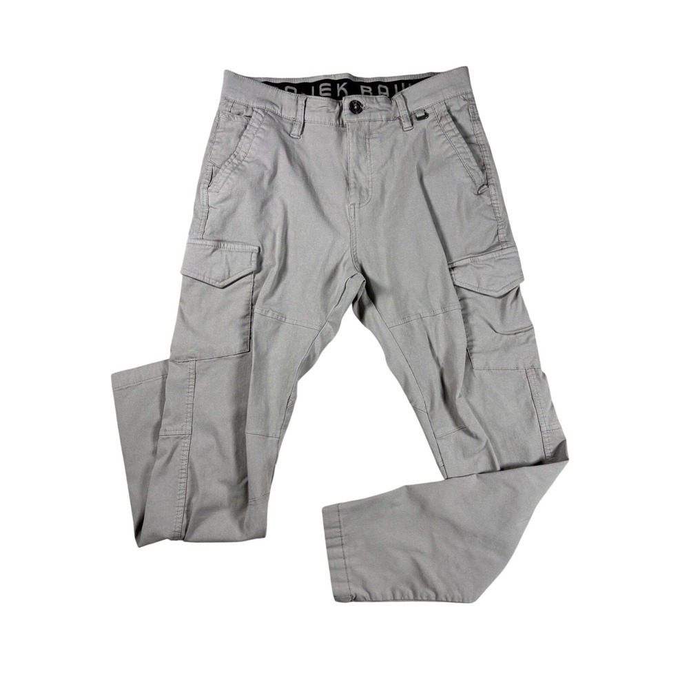 Projek Raw Mens Gray Cargo Utility Pants Size 32 Cotton Blend Stretch Trousers
